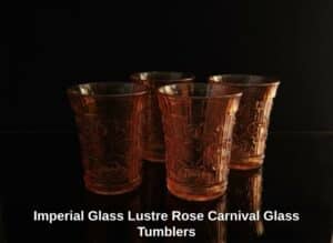 Imperial-Glass-Lustre-Rose-Carnival-Glass-Tumblers