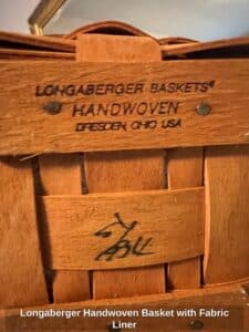Longaberger-Handwoven-Basket-with-Fabric-Liner-second-image-1