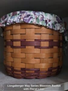Longaberger-May-Series-Blossom-Basket-with-Floral-Liner