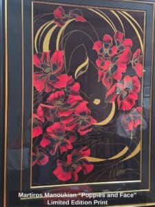 Martiros-Manoukian-Poppies-and-Face-Limited-Edition-Print