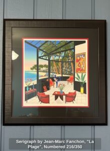 Serigraph-by-Jean-Marc-Fanchon-La-Plage-Numbered-or-1
