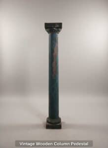 Vintage-Wooden-Column-Pedestal