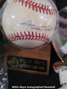 Willie Mays Autographed Baseball