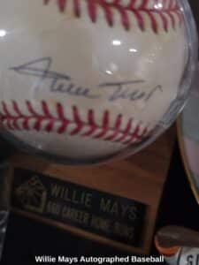 Willie Mays Autographed Baseball