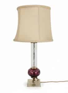 Cranberry-Glass-Table-Lamp