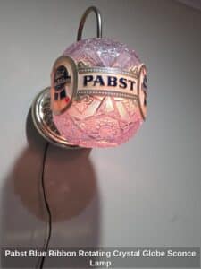 Pabst-Blue-Ribbon-Rotating-Crystal-Globe-Sconce-Lamp