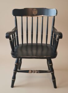 University-of-Cincinnati-Black-and-Gilt-Windsor-Chair