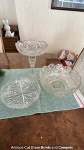 Antique-Cut-Glass-Bowls-and-Compote