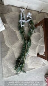 Artificial-Christmas-Garland-with-Eucalyptus-Pine-and-Gold-Accents