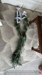 Artificial-Christmas-Garland-with-Eucalyptus-Pine-and-Gold-Accents-second-image