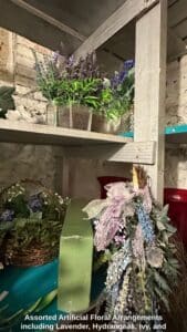 Assorted-Artificial-Floral-Arrangements-including-Lavender-Hydrangeas-Ivy-and-Swag-second-image