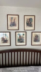 Collection-of-Al-Mettel-Architectural-Watercolor-Prints