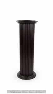 Dark-Wood-Fluted-Pedestal-Stand