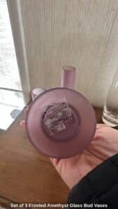 Set-of-Frosted-Amethyst-Glass-Bud-Vases-second-image