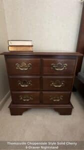 Thomasville-Chippendale-Style-Solid-Cherry-Drawer-Nightstand-second-image