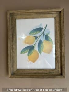 Framed-Watercolor-Print-of-Lemon-Branch