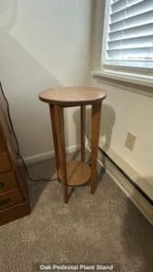 Oak-Pedestal-Plant-Stand