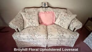 Broyhill-Floral-Upholstered-Loveseat