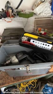 Craftsman-Metal-Toolbox-with-Assorted-Tools-third-image