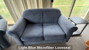 Light-Blue-Microfiber-Loveseat