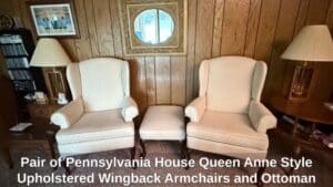 Pair-of-Pennsylvania-House-Queen-Anne-Style-Upholstered-Wingback-Armchairs-and-Ottoman