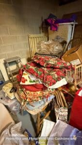 Poinsettia-and-Floral-Print-Seat-Cushions-and-Fabric