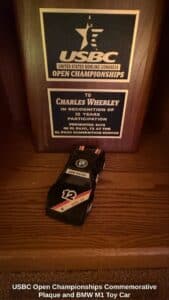 USBC-Open-Championships-Commemorative-Plaque-and-BMW-M-Toy-Car