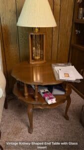 Vintage-Kidney-Shaped-End-Table-with-Glass-Insert