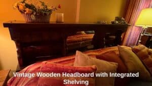 Vintage-Wooden-Headboard-with-Integrated-Shelving-second-image