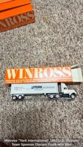 Winross-York-International-U.S.-Olympic-Team-Sponsor-Diecast-Truck-with-Box
