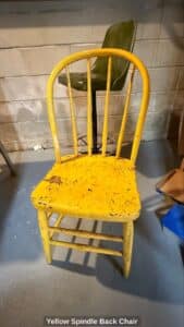 Yellow-Spindle-Back-Chair