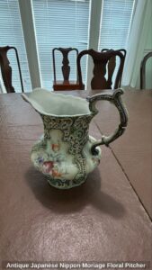 Antique-Japanese-Nippon-Moriage-Floral-Pitcher-second-image