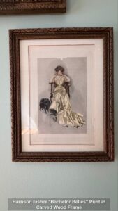 Harrison-Fisher-Bachelor-Belles-Print-in-Carved-Wood-Frame