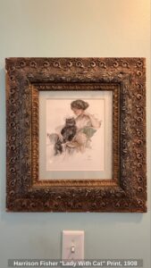 Harrison-Fisher-Lady-With-Cat-Print