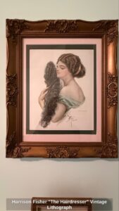 Harrison-Fisher-The-Hairdresser-Vintage-Lithograph