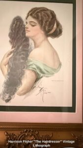 Harrison-Fisher-The-Hairdresser-Vintage-Lithograph-second-image