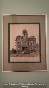 John-E.-Jackson-Victorian-House-Pen-and-Ink-Drawing