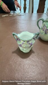 Nippon-Hand-Painted-Porcelain-Sugar-Bowl-with-Moriage-Detail