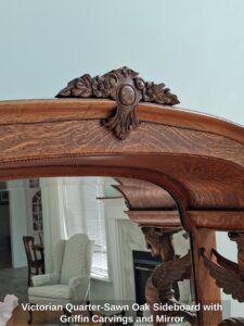 Victorian-Quarter-Sawn-Oak-Sideboard-with-Griffin-Carvings-and-Mirror-fourth-image