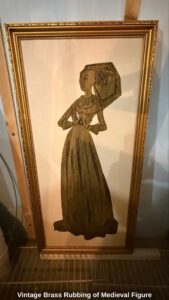 Vintage-Brass-Rubbing-of-Medieval-Figure