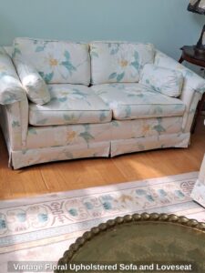 Vintage-Floral-Upholstered-Sofa-and-Loveseat-second-image