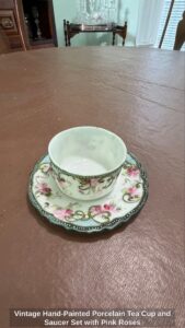 Vintage-Hand-Painted-Porcelain-Tea-Cup-and-Saucer-Set-with-Pink-Roses