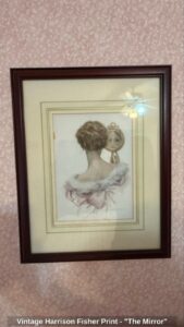 Vintage-Harrison-Fisher-Print-The-Mirror
