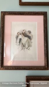 Vintage-Harrison-Fisher-The-Trousseau-Signed-Print