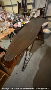 Vintage-J.R.-Clark-Rid-Jid-Wooden-Ironing-Board