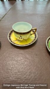 Vintage-Japanese-Moriage-Teacup-and-Saucer-with-Red-Bird-Mark