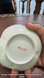 Vintage-Japanese-Porcelain-Tea-Cup-and-Saucer-Sasaki-second-image