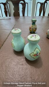 Vintage-Moriage-Hand-Painted-Floral-Salt-and-Pepper-Shakers