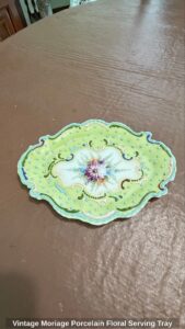Vintage-Moriage-Porcelain-Floral-Serving-Tray