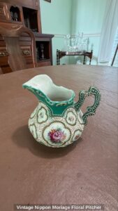 Vintage-Nippon-Moriage-Floral-Pitcher
